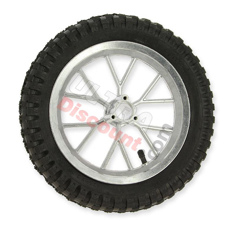 Roue avant complète pocket bike Cross (8'' alu), Pièces Pocket Cross Roue avant complète pocket bike Cross (8'' alu), Pièces Pocket Cross
