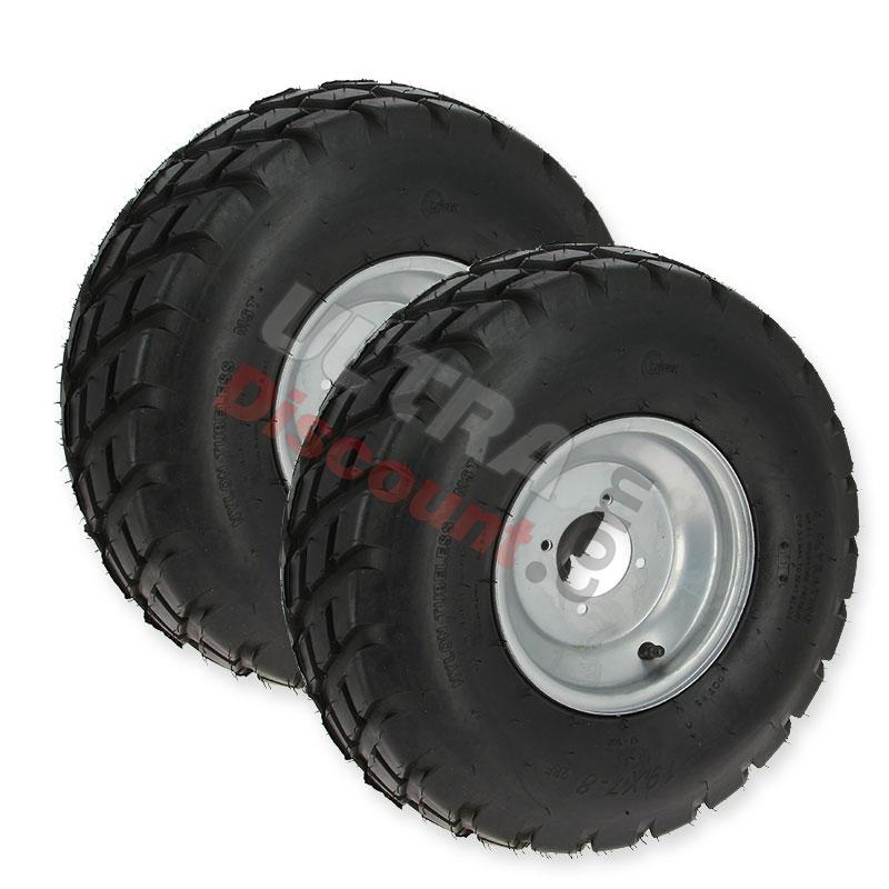 Jeu de Roues Avant Route pour quad 200 JYG, Pièces Quad Chinois 200cc