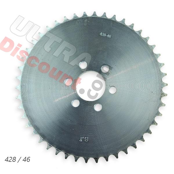 Couronne pour quad 200cc 46 dents Pas:428, Pièces Quad Chinois 200cc