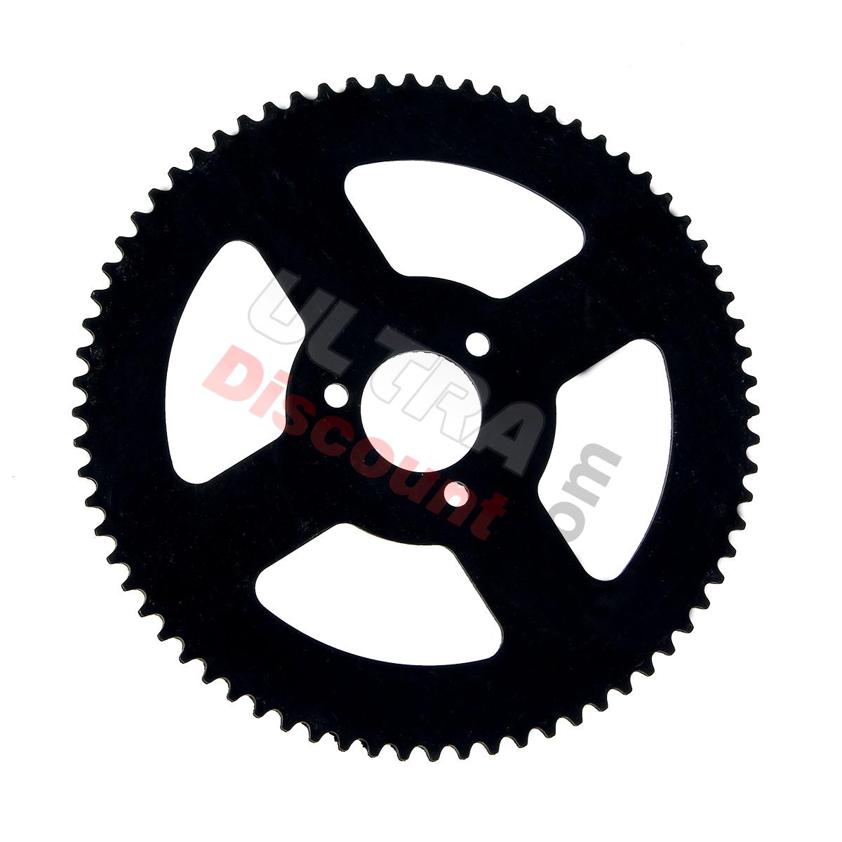 Couronne Renforcée 72 Dents 3 Trous pour Chaine Petit Pas de Pocket ZPF (4 Branches), Pièces Racing pocket ZPF