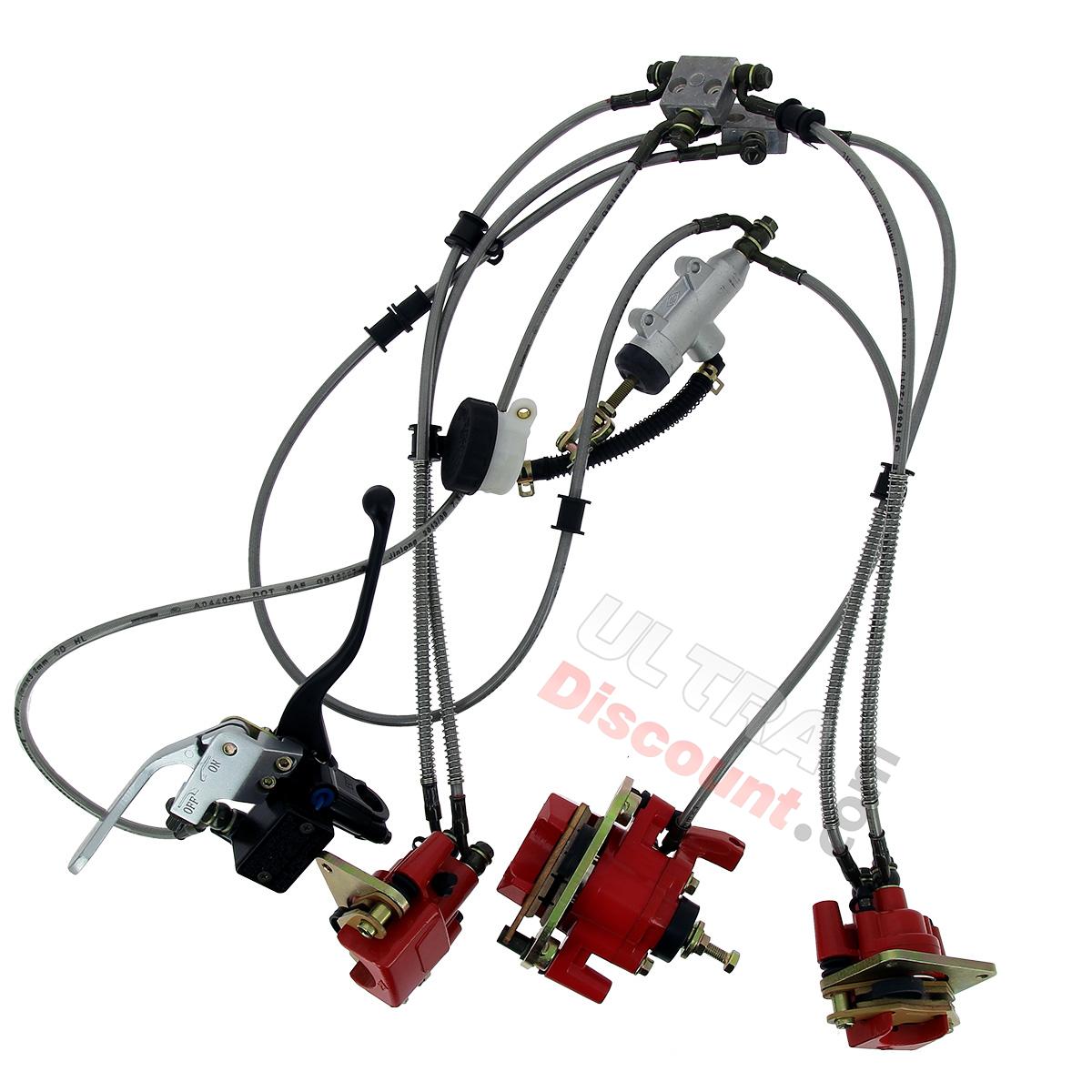 Frein Hydraulique Complet pour Quads Shineray 250ST-5, Pièces Shineray 250 ST5 Frein Hydraulique Complet pour Quads Shineray 250ST-5, Pièces Shineray 250 ST5