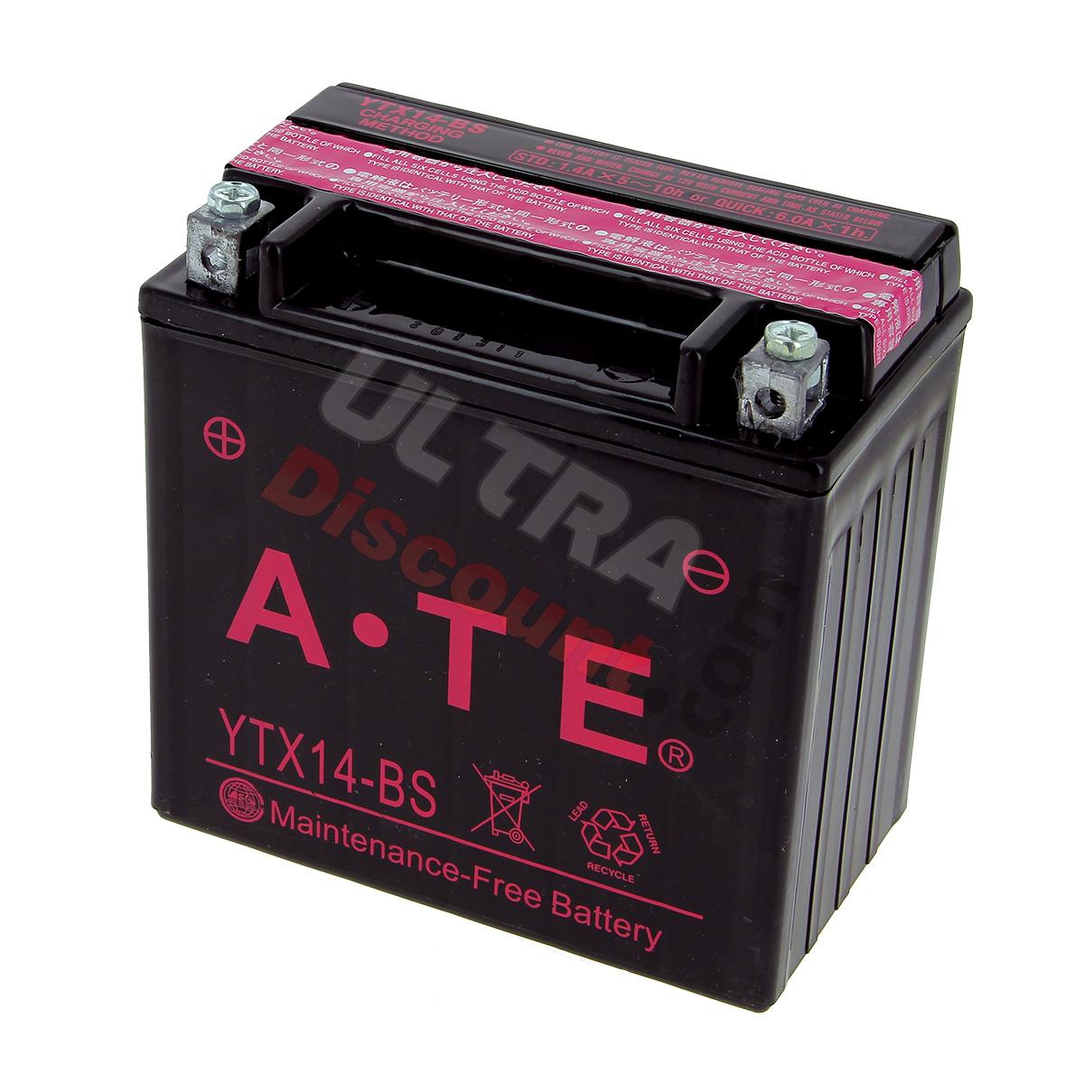 Batterie YTX14-BS pour Quad Shineray 250ST-5, Pièces Shineray 250 ST5