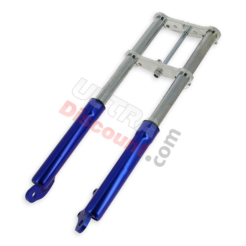 Fourche Pocket bike Supermotard bleu, Pièces Pocket Supermotard Fourche Pocket bike Supermotard bleu, Pièces Pocket Supermotard
