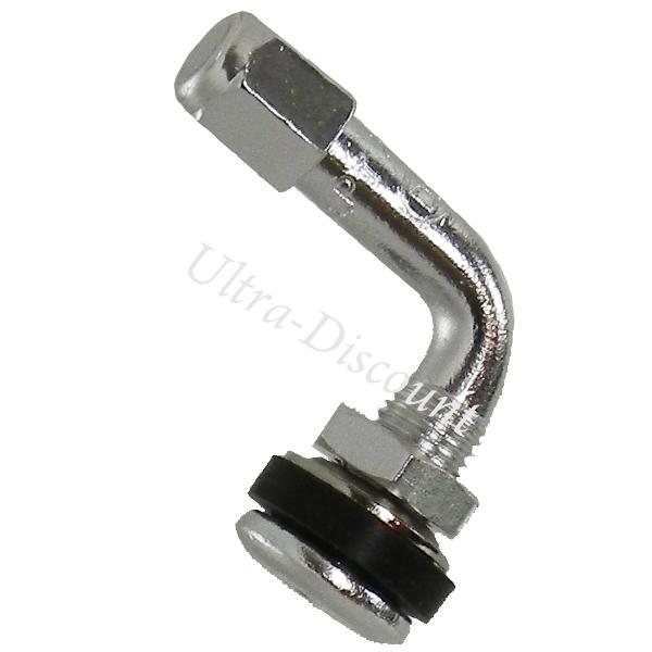 Valve coudée pour pneu Tubeless (chrome), Pièces Pocket Supermotard Valve coudée pour pneu Tubeless (chrome), Pièces Pocket Supermotard
