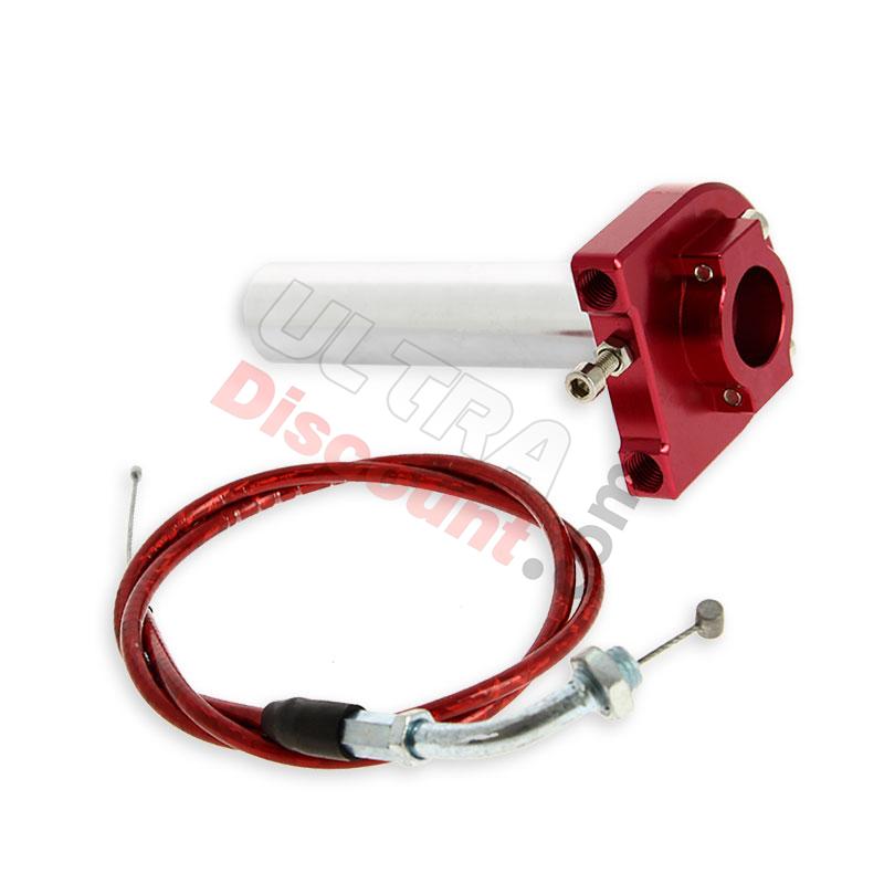 Tirage rapide de qualité Rouge + Cable, Pièces YAMAHA PW50 Tirage rapide de qualité Rouge + Cable, Pièces YAMAHA PW50
