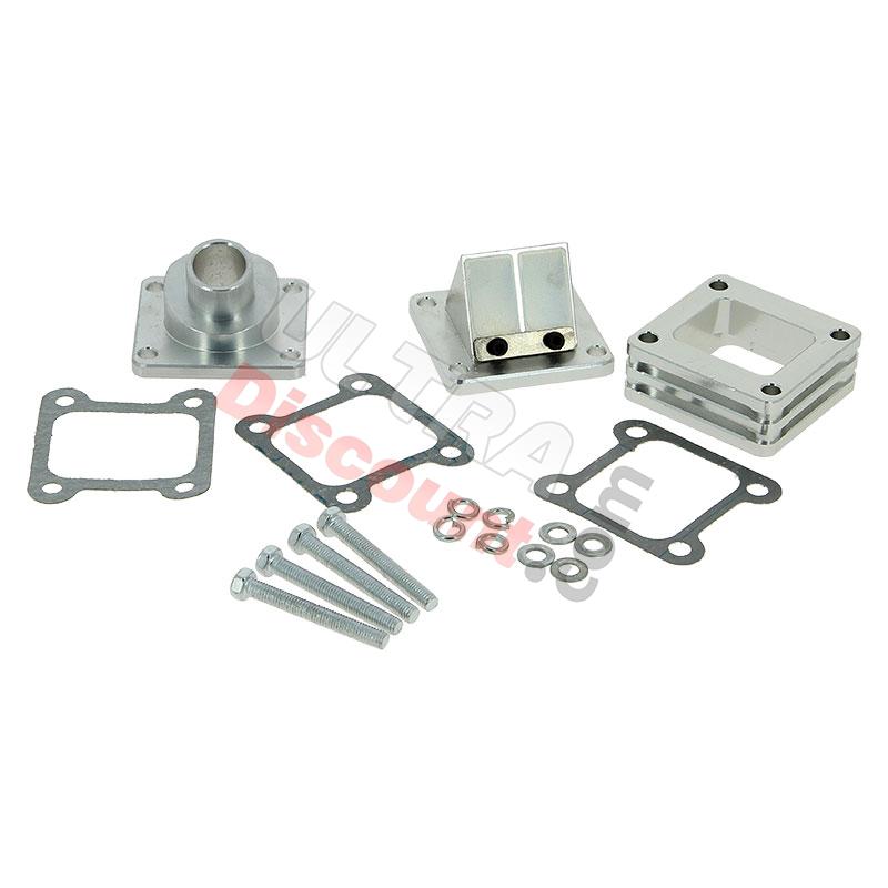 Boite à clapets UD Racing pour carburateur Dellorto pipe Dure, Pieces pocket quad