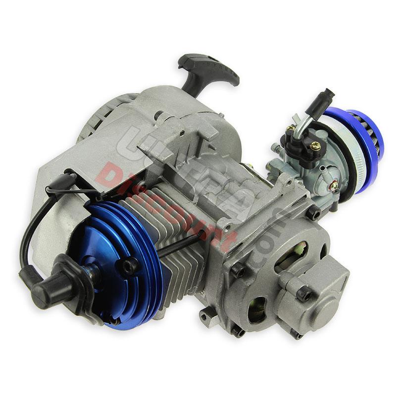 Moteur 53cc Bleu UD-Racing pour Pocket Quad (type 2), Pieces pocket quad