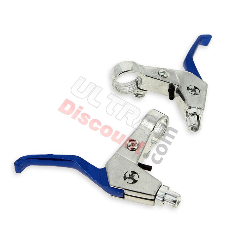 Poignée de frein Pocket Quad bleu en aluminium (Bleu), Pieces pocket quad Poignée de frein Pocket Quad bleu en aluminium (Bleu), Pieces pocket quad