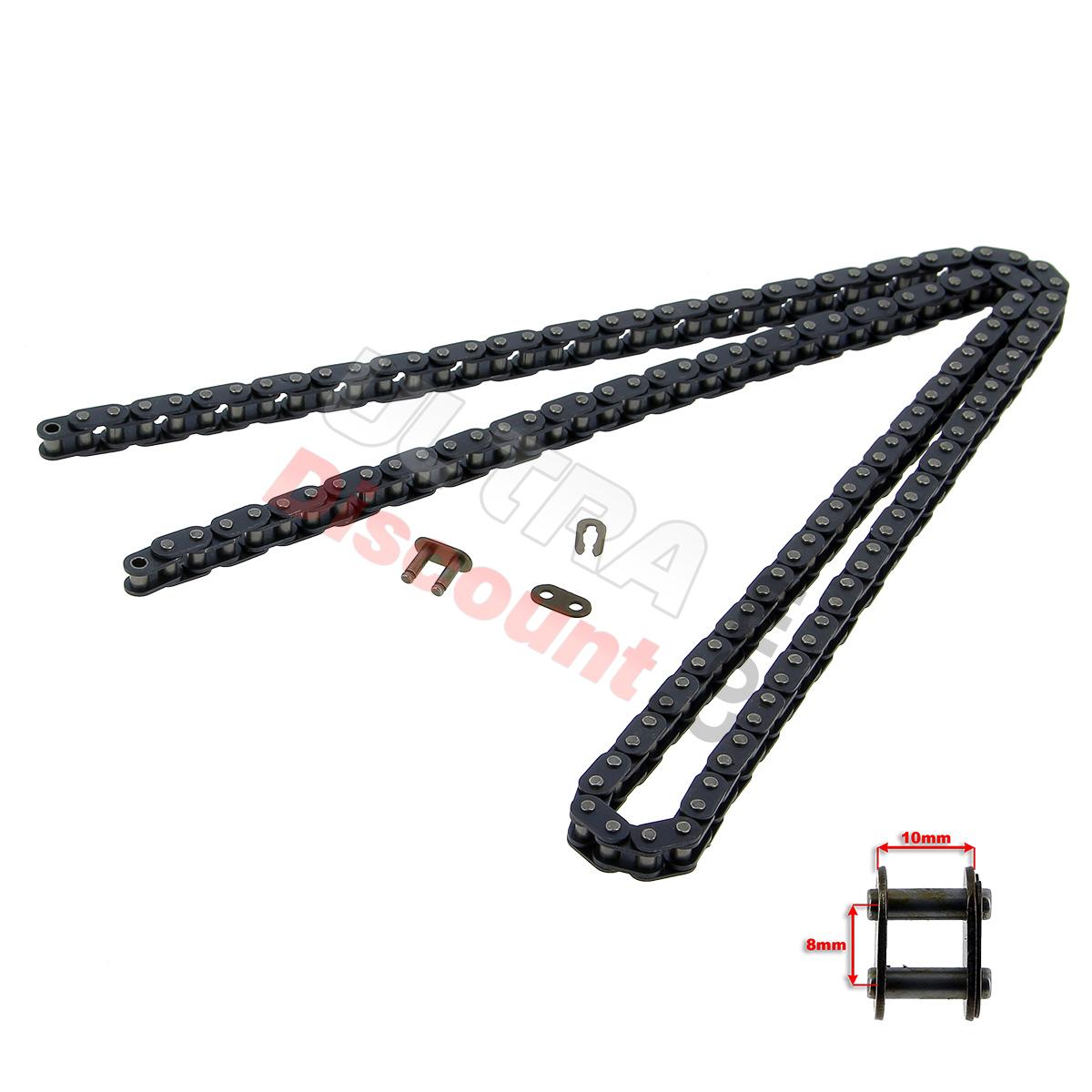 Chaine 68 Maillons RENFORCÉE Gros Pas TF8 pour Pocket Quads, Pieces pocket quad Chaine 68 Maillons RENFORCÉE Gros Pas TF8 pour Pocket Quads, Pieces pocket quad