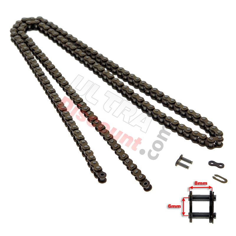 Chaine 72 Maillons RENFORCÉE Petit Pas H25 pour Pocket Quad, Pieces pocket quad Chaine 72 Maillons RENFORCÉE Petit Pas H25 pour Pocket Quad, Pieces pocket quad