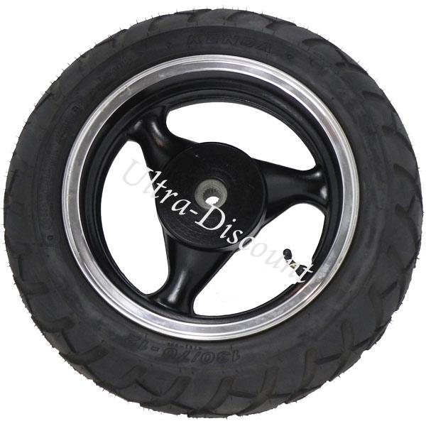Roue Arrière Scooter Jonway 50cc ( Noire ), Pièces Scooter Jonway