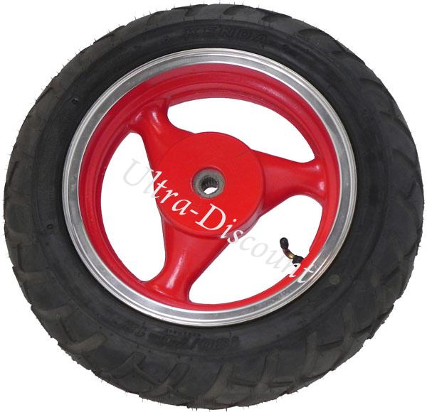Roue Arrière Scooter Jonway 50cc ( Rouge ), Pièces Scooter Jonway