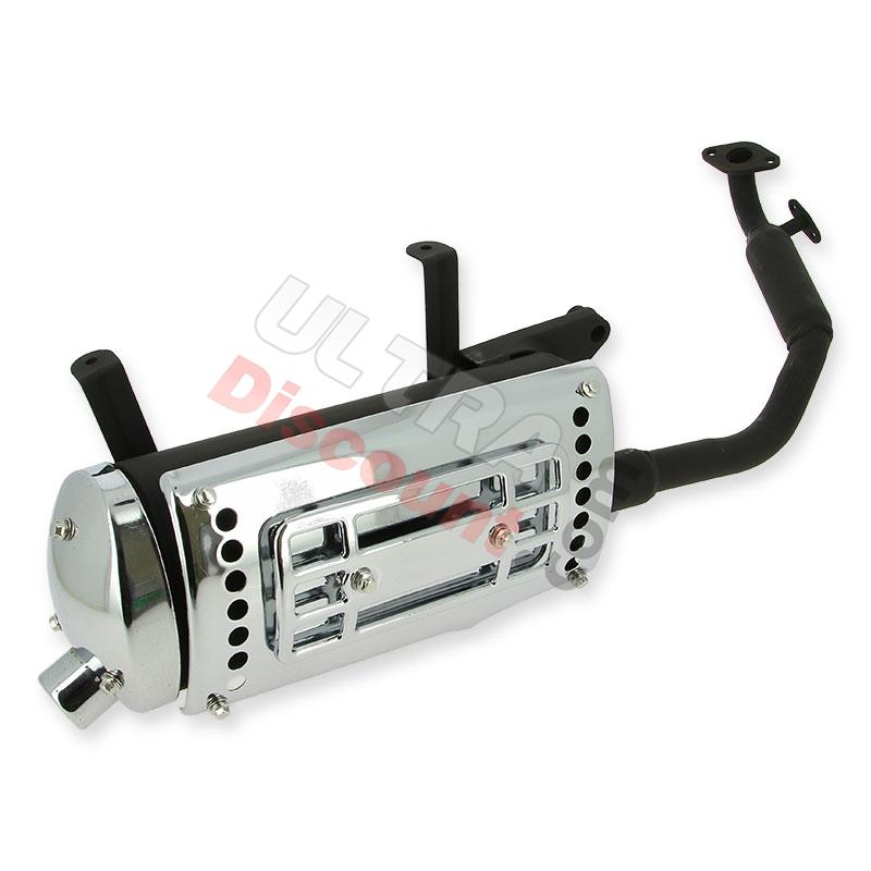 Pot d'échappement pour scooter chinois 125 cc (type 2), Pièces scooter chinois Pot d'échappement pour scooter chinois 125 cc (type 2), Pièces scooter chinois