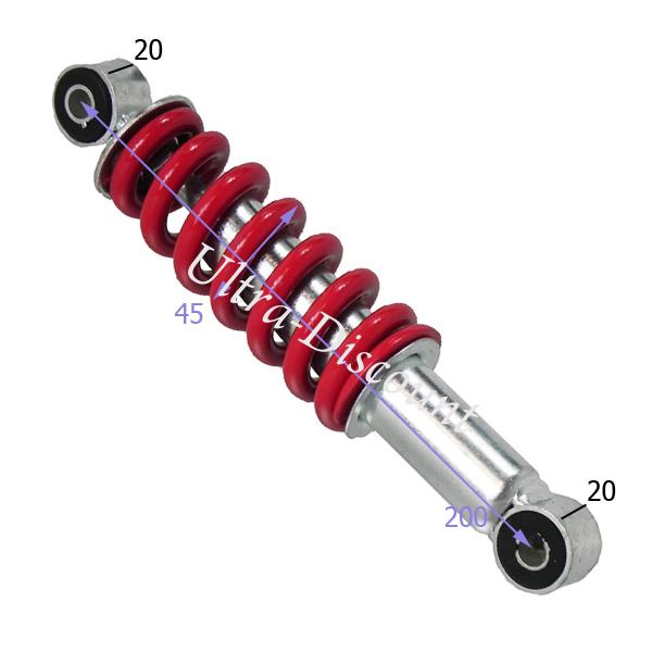 Amortisseur pocket bike cross (200mm, type 2), Pièces Pocket Cross Amortisseur pocket bike cross (200mm, type 2), Pièces Pocket Cross
