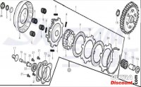 Disque de friction d'embrayage pour Skyteam 50cc Bilder 1 Disque de friction d'embrayage pour Skyteam 50cc Bilder 1