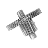 Pignon intermédiaire transmision scooter Baotian BT49QT-9, Pieces Baotian BT49QT-9