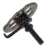 Arbre de Kick avec Pignon pour Scooter Chinois GY6 125cc-150cc, Pièces scooter chinois