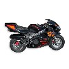 Pocket Bike 49cc noir avec optique avant, Pièces Pocket Bike