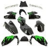 Carenage Pocket bike 47-49cc (Noir-Vert), Pièces Pocket Bike