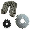 Kit transmission Chaine + couronne + pignon pour Skymini ST125-8B/8C, Pièces Skymini Monkey - Gorilla