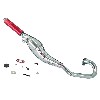 Pot Pocket Bike Tuning Inox Rouge (type 2), Pièces Pocket Bike