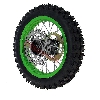 Roue Arrière Complète 12'' Verte pour Dirt Bike AGB29, Pieces Dirt Bike