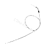 Cable d'accélérateur dirt bike (Chrome , 125cm - 115cm , Type A), Pieces Dirt Bike
