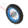 Roue Arrière 12'' Bleue clair avec Crampons 12mm pour Dirt Bike AGB27, Pieces Dirt Bike
