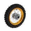 Roue Arrière Complète 12'' Or avec Crampons 12mm pour Dirt Bike AGB27, Pieces Dirt Bike