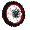Roue Avant Complète 14'' Rouge pour Dirt Bike AGB27, Pieces Dirt Bike
