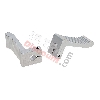 Cale-Pieds Argent en Aluminium pour Pocket Bike, Pièces Pocket Bike