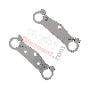 Paire de Té de Fourche Tuning pour Pocket Bike Nitro (Chrome), Pieces Bike Nitro