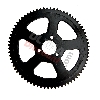 Couronne Renforcée 72 Dents 3 Trous pour Chaine Petit Pas de Pocket Bike 5 Branches, Pièces Pocket Bike