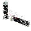 Poignées Écailles pour Pocket Bike MTA4 (Noir-Argent), Pièces Pocket Blata MT4