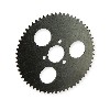 Couronne Renforcée 60 Dents Petit Pas H25 pour Pocket Bike (3 Trous - Ø26mm), Pieces Bike Nitro