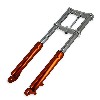 Fourche Pocket bike Supermotard orange, Pièces Pocket Supermotard