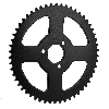 Couronne Renforcée 54 Dents 3 Trous pour Chaine TF8 de Pocket Cross (Type 1), Pièces Pocket Cross