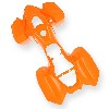 carénage orange pour quad CRZ enfant, Pièces Quad électrique CRZ