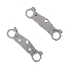 Paire de Té de Fourche Tuning pour Pocket SuperMotard (Chrome), Pièces Pocket Supermotard