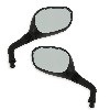 Lot de rétroviseur pour scooter Baotian BT49QT-12 (Noir), Pieces baotian BT49QT-12