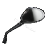 Retroviseur droit scooter Baotian BT49QT-12 (Noir - Type 2), Pieces baotian BT49QT-12