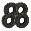 Jeu de 4 Pneus 3.00-4 tétines pour  pocket quad, Pieces pocket quad