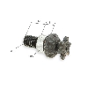 Pignon pocket quad renforcé 6 dts pas Américain chaine TF8 10mm, Pieces pocket quad