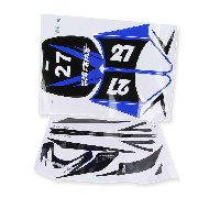 Kit Décoration Bleu Pocket Bike Cross