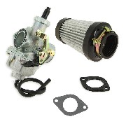 Kit carburateur de 30mm pour quad Qhineray 200cc + adaptateur