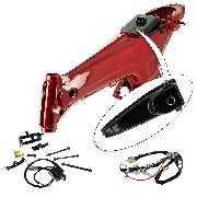 Kit de Transformation de Cadre 2,4L en 5,5L pour Dax (ROUGE METAL)
