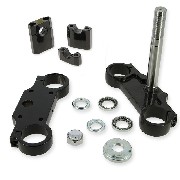 Té de fourche complet 45x48x160 pour dirt bike (type 2) - NOIR