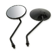 Lot de rétroviseurs NOIR pour Skyteam Monkey Gorilla (Black edition Ø10)