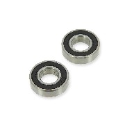 Lot de 2 roulements roue Avant pour Go-Kart (6002RS)