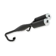 Pot d'échappement double sorties Pocket Bike (type2)